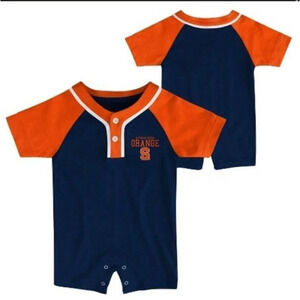 NCAA Syracuse‎ orange infant baby romper 0-3 m